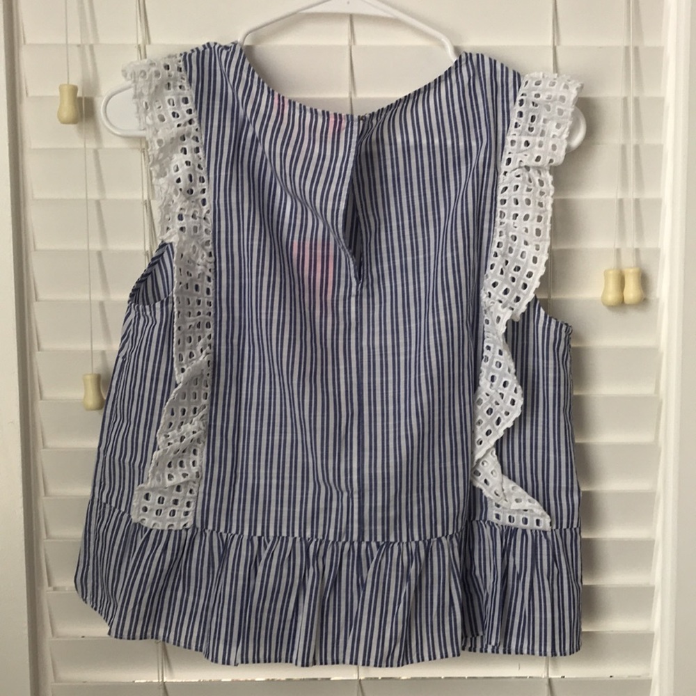 NWT Lilly Pulitzer Ellis Top Blue Thistle - Picture 4 of 6